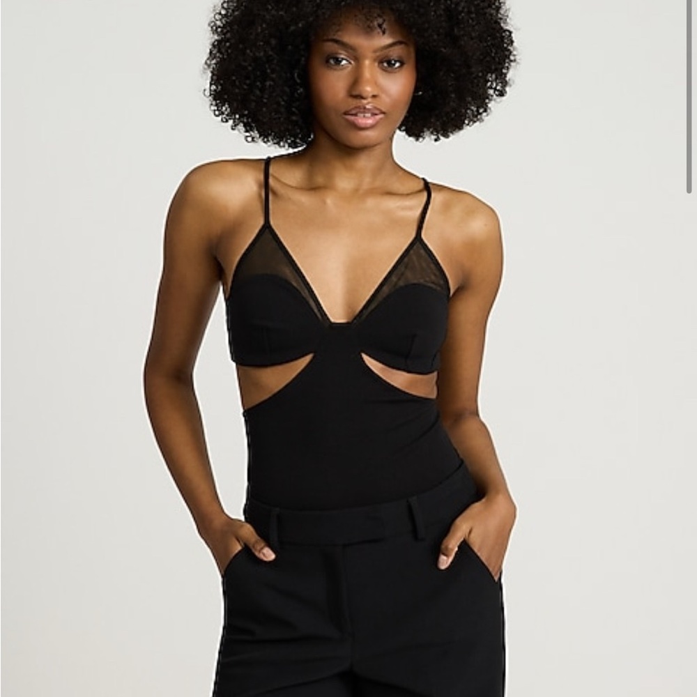 Express Black Cutout Bodysuit